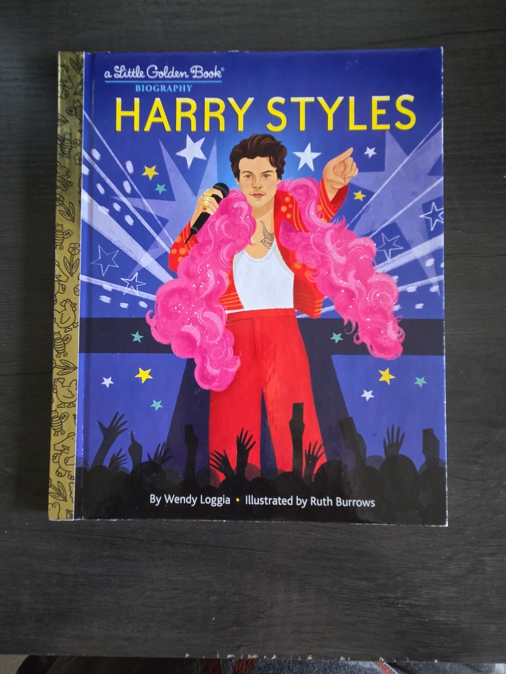 Little Golden Book Biography - Harry Styles (Purple & Pink)